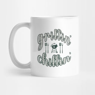 Grillin' N Chillin' Fathers Day Gift Mug